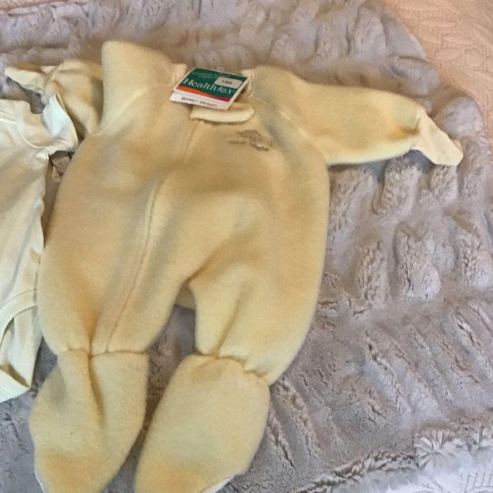 Carter's Soft Yellow Footed One Piece